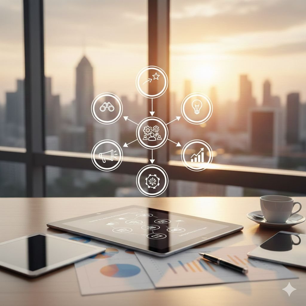 عناصر خطة العمل التنفيذية وتشمل الاستراتيجيات التسويقية والتشغيلية والمالية لإدارة مشروع ناجح في السوق السعودي.